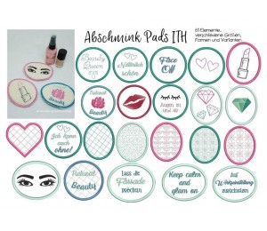 Stickserie ITH - Abschminkpads Kosmetikpads